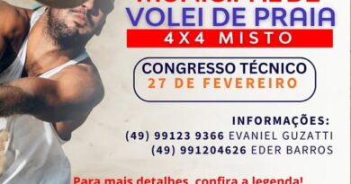 Vem aí o 1º Campeonato da Indústria, Comércio e Agricultura de Vôlei de Praia 4×4 Misto